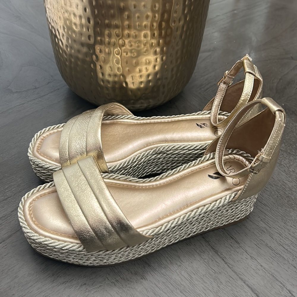 Franco Sarto A-Via Espadrille Platform Wedge Sandal - Picture 5 of 5